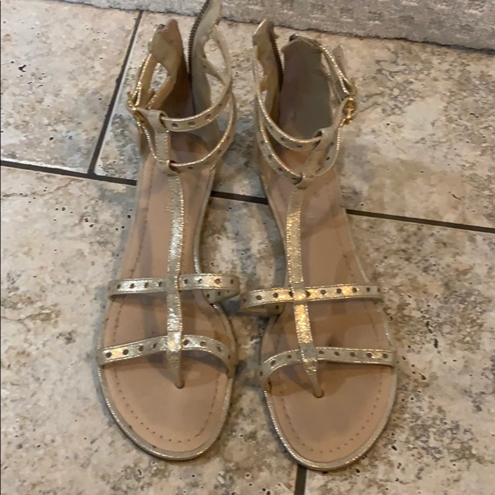 Gold Kate Spade sandals. Like New. Size 8.5